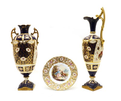 Lot 79 - A Wahliss Vienna hand painted porcelain cabinet plate