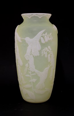 Lot 451 - A Kathleen Orme cameo glass vase