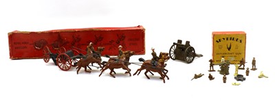 Lot 38 - A Crescent Toys Royal Horse Artillery six horse gun team