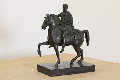 Lot 234 - After the antique, an equestrian sculpture of Marcus Aurelius