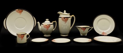 Lot 125 - A Royal Doulton 'Tango' part tea and coffee set