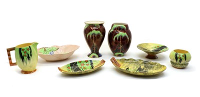 Lot 195 - Two Carltonware lustre vases