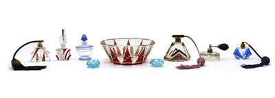 Lot 116 - Two Art Deco glass atomisers