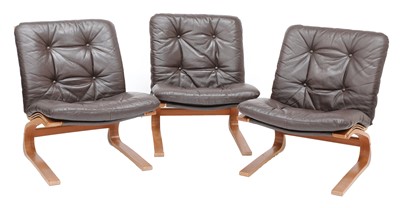 Lot 583 - Three teak Rykken chairs