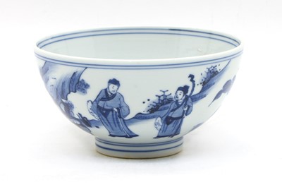 Lot 133 - A Chinese blue and white bowl