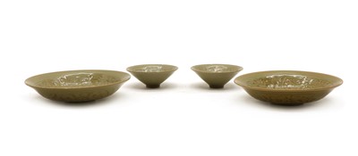 Lot 146 - A collection of four Yaozhou celadon ware