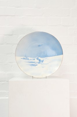 Lot 52 - A Soviet porcelain charger