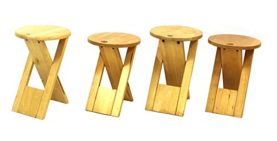 Lot 638 - Four Roger Tallon folding stools