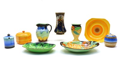 Lot 193 - A collection of various Art Deco pottery