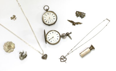 Lot 272 - A quantity of silver and costume jewellery