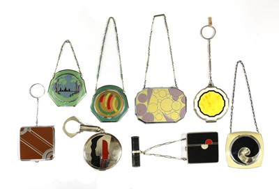 Lot 212A - Eight ladies' compacts