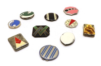 Lot 186 - Ten various ladies compacts