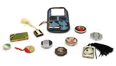 Lot 112 - Eight ladies compacts