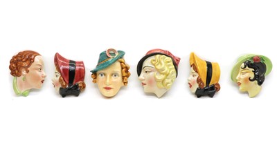Lot 41 - A Goebel wall mask of a lady