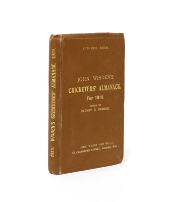 Lot 65 - WISDEN Cricketers' Almanack: 1919