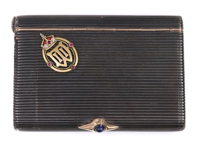 Lot 170 - A Russian style silver and gold cigarette/vesta case