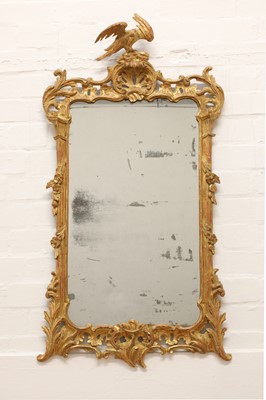 Lot 285 - A carved giltwood pier mirror