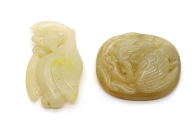 Lot 255 - A Chinese jade plaque
