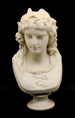 Lot 183 - A Copeland Parian ware bust