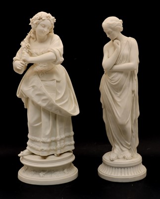 Lot 174 - A Parian ware figure