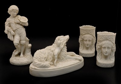 Lot 161 - A Parian ware figure