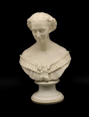 Lot 133 - A Parian ware bust