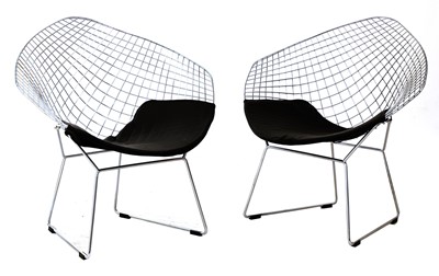 Lot 524 - A pair of 'Diamond' armchairs