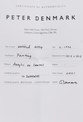 Lot 288 - Peter Denmark (1950-2014)