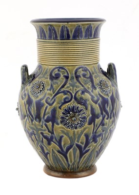 Lot 50 - A Doulton Lambeth stoneware vase