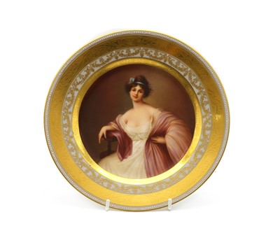 Lot 211 - A Vienna porcelain plate