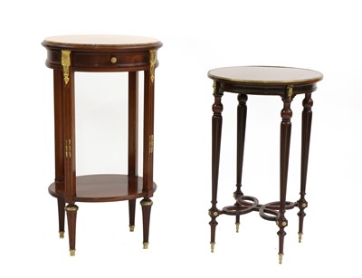 Lot 376 - A French mahogany occasional table
