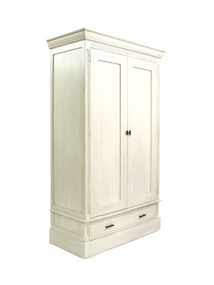 Lot 331 - A contemporary Oka Grista painted wardrobe