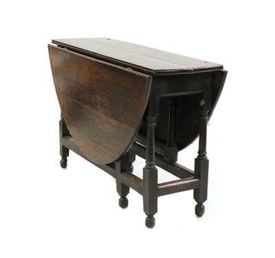 Lot 304 - A late 17th century oak gateleg table