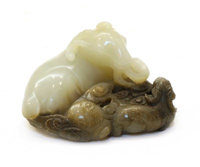Lot 260 - A Chinese jade carving