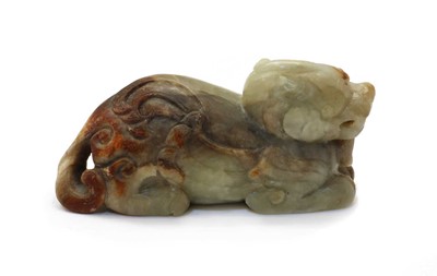 Lot 261 - A Chinese jade carving