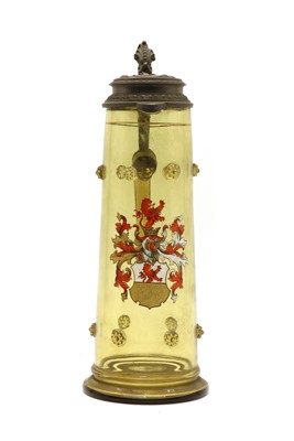 Lot 202 - A Continental glass stein
