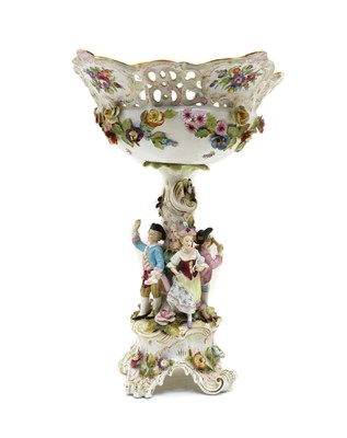 Lot 221 - A Continental footed porcelain bowl