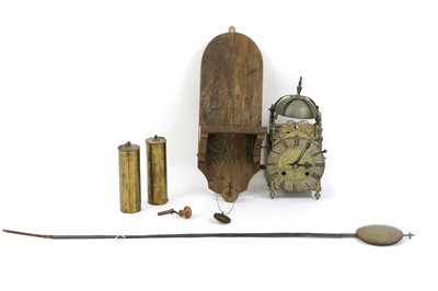 Lot 79 - Thomas Moore & Co brass eight-day lantern clock