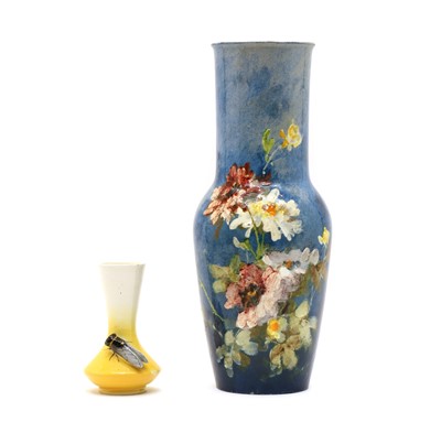 Lot 210 - A French faience pottery vase