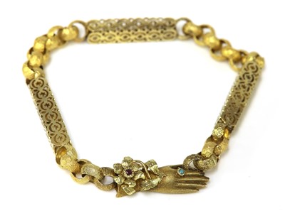 Lot 36 - A Regency gold long chain