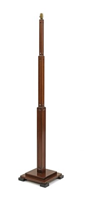 Lot 329 - An Art Deco walnut 'Sky Scraper' standard lamp