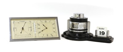 Lot 331 - An Art Deco chrome Unigraph Dex weather station