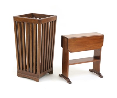 Lot 130 - A mahogany stick stand
