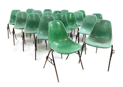 Lot 486 - Eighteen 'DSS' stacking chairs