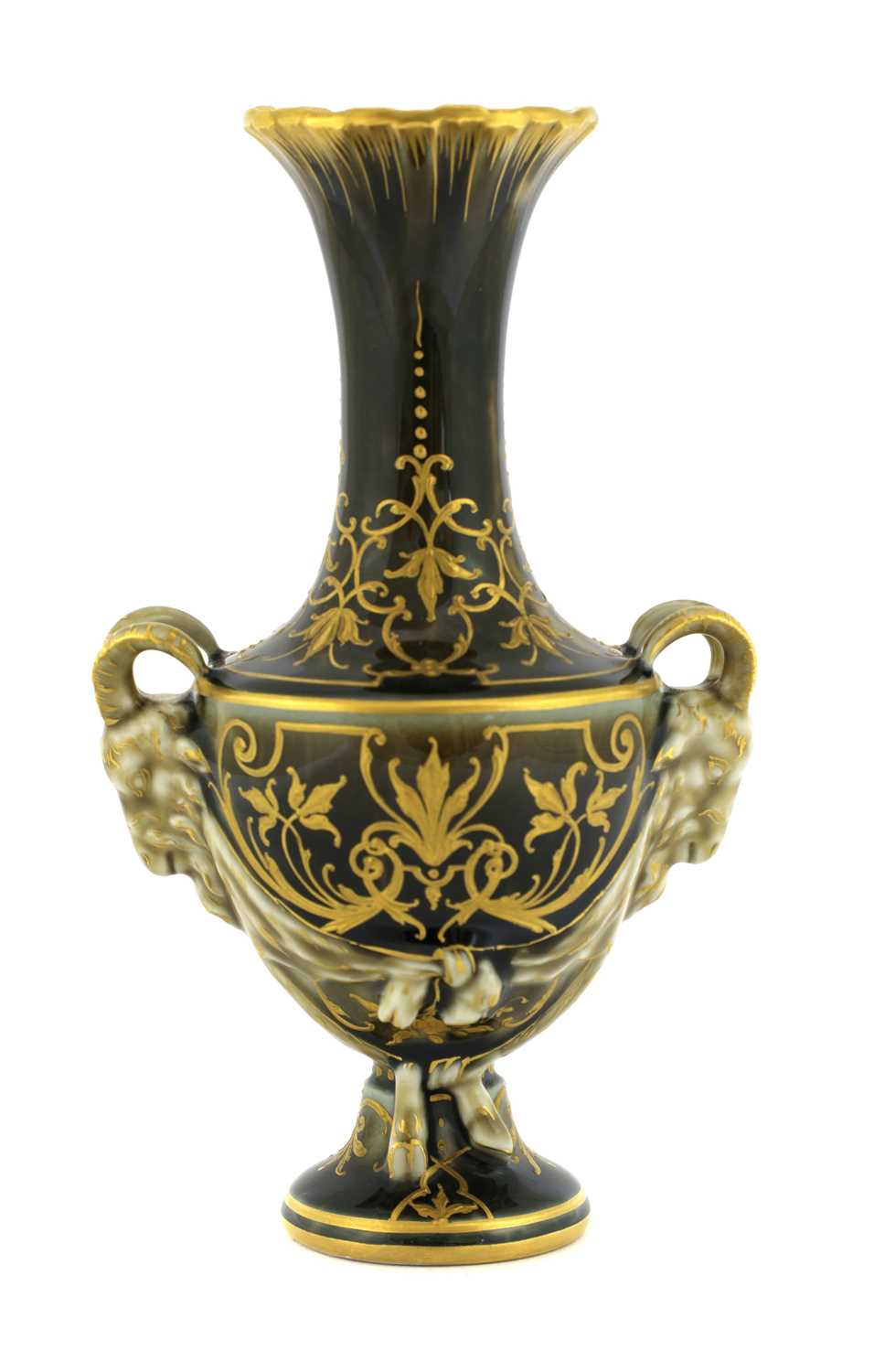 Lot 18 - A KPM Berlin Art Nouveau vase