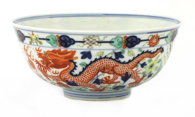 Lot 49 - A Chinese wucai bowl