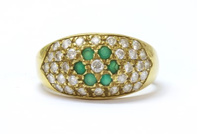 Lot 267 - An Italian gold pavé set ring