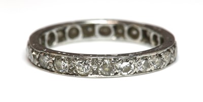 Lot 183 - A diamond set full eternity ring