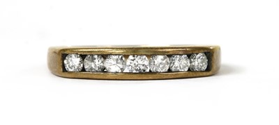 Lot 139 - A 9ct gold half eternity ring