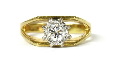 Lot 89 - An 18ct gold single stone diamond ring